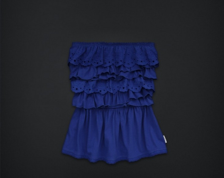 Abercrombie Fitch Mujeres Strapless Corto Vestido AF8826